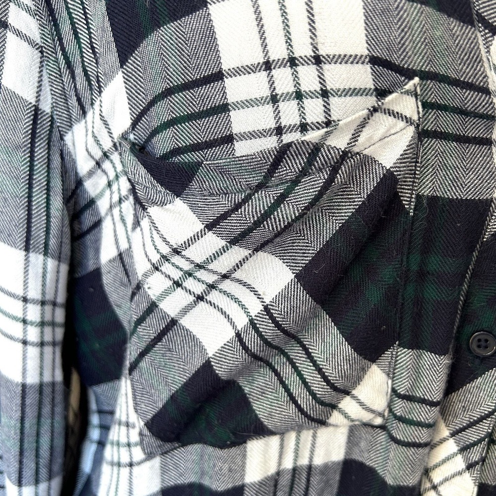 Rails Dylan Plaid Button Shirt Medium Blue Grunge Indie Western Retro Y2k 90s - Picture 4 of 13